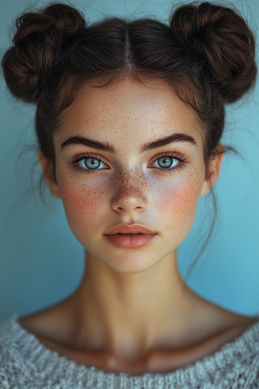 Space Buns for Long Hair